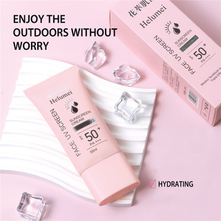 Kem chống nắng SPF50+++ Kem chống nắng làm sáng da chống thấm nước lâu trôi cho mặt và cơ thể 50ml Mọi loại da ღ Trang điểm lấp lánh cho cô gái hồng