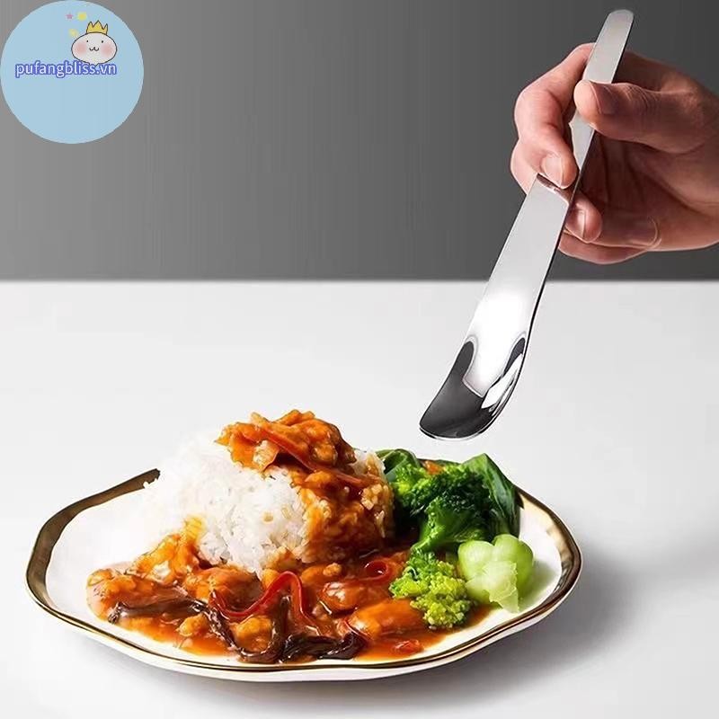 Pufangbliss 1 Chiếc Thìa Cà Phê Bằng Thép Không Gỉ Cà Phê Khuấy Thìa Trà Kem Bánh Món Tráng Miệng Thìa Thanh Nhà Bếp Bộ Đồ Ăn VN