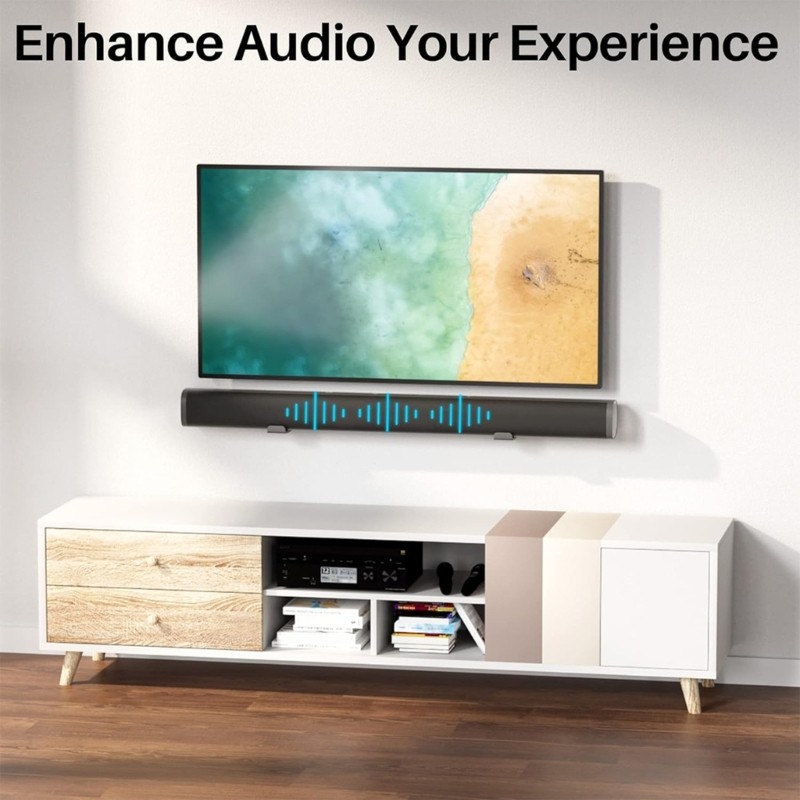 [3C] Giá đỡ loa Soundbar gắn tường có độ sâu có thể điều chỉnh Giá đỡ loa phù hợp đa năng Giá đỡ nổi giữ tới 30lb