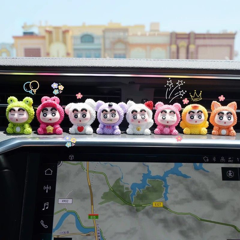 9 Chiếc Crayon Shin chan Nhân Vật Hành Động Búp Bê Đồ Trang Trí Nội Thất Ô Tô Điều Khiển Trung Tâm Đồ Trang Trí Để Bàn Trang Trí