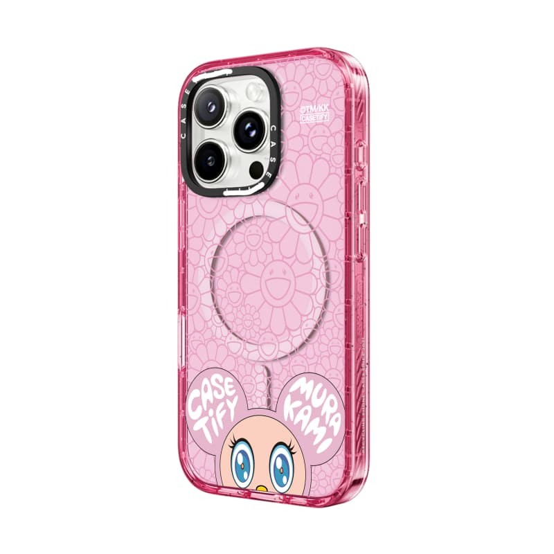 CASECASE X TAKASHI MURAKAMI MR. Ốp Lưng DOB Màu Hồng Fizz Trong Suốt Cứng Từ Hút Tác Động Dành Cho Apple IPhone 12 13 14 15 16 Pro Max Plus Có Hộp