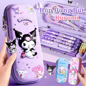 Hộp đựng bút 3D cute in hoạt hình Hình Kuromi /Melody/ Cinnamonroll - Hộp Đựng Bút Nhiều Ngăn Cho Bé Đi Học Đựng Bút