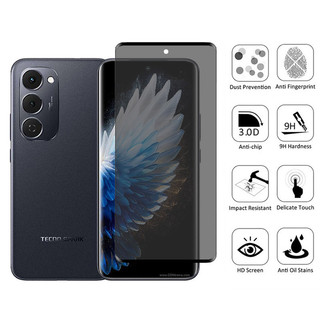1-2 Chiếc Tecno Spark 40 Pro + Kính Cường Lực Chống Gián Điệp Bảo Vệ Màn Hình Riêng Tư Cho Tecno Spark 40 Pro Plus Go 1 1S 2024 30c 30 20 Pro 4G 5G