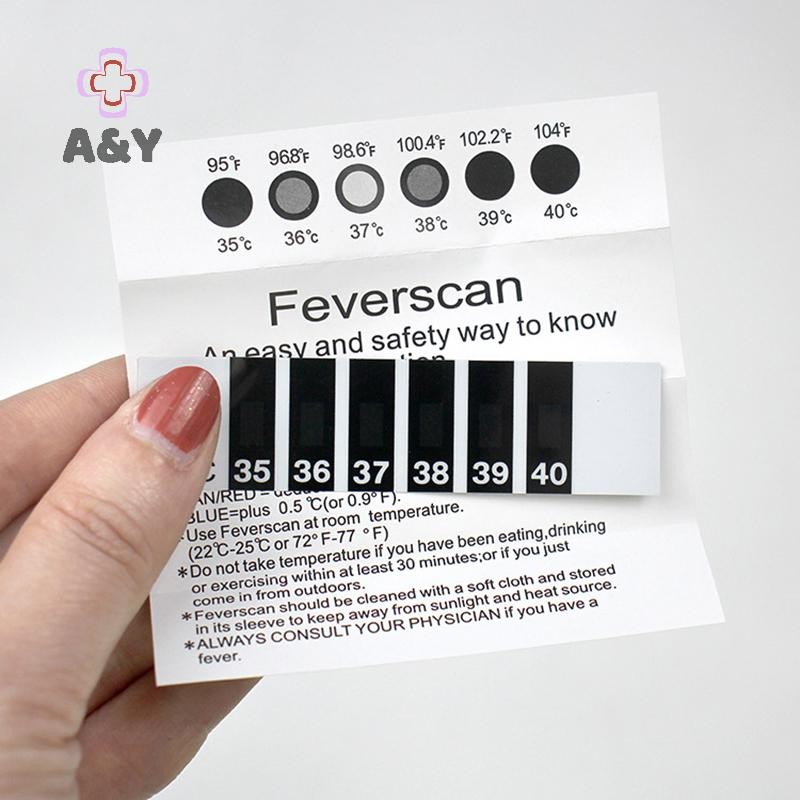 A & Y 5 / 10 Cái Trán Dải Nước Sốt Sữa Toàn Thân Bé Trẻ Em Kid Kiểm Tra Nhiệt Độ Miếng Dán Chăm Sóc Cho Bé.