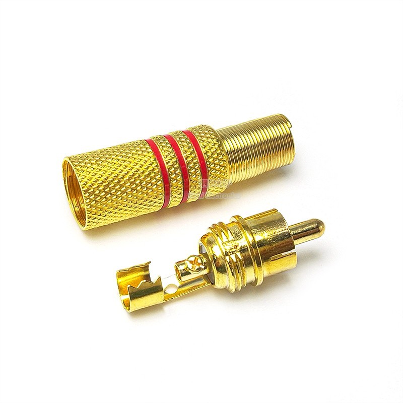 R RCA Sen Âm Thanh Hàn Đầu Mạ Vàng Lotus Nữ Ổ Cắm Hoa Sen Cắm Âm Thanh Âm Thanh Khuếch Đại Công Suất Ổ Cắm Đen / Đỏ