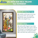 Tranh Treo Tường Phòng Khách Sang Trọng - Tranh Chữ Thư Pháp Cha Mẹ - Gia Đình - Cội Nguồn (Bộ 3 Tấm) — ảnh 4