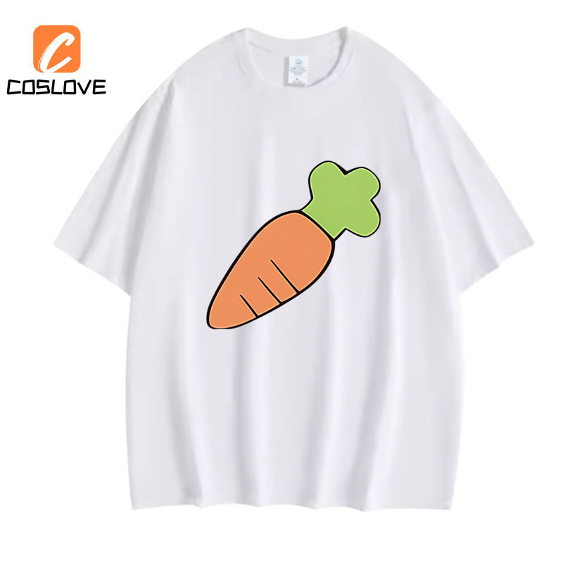 Áo thun cosplay anime Derby Oguri họa tiết mũ cà rốt, phù hợp mặc hàng ngày mùa hè