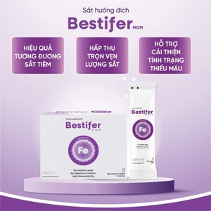 Sắt Bestifer Mom Hộp 24 gói cho mẹ bầu - không vị tanh, không gây táo bón