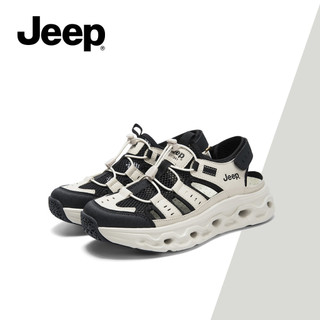 Xăng đan thể thao mới mùa hè dành cho nữ JEEP, Dép thông thường đi biển đục lỗ thoáng khí