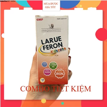 COMBO 15 HỘP Siro Larue feron kidszone - chai 120ml - bổ sung sắt và vitamin cho bé, hỗ trợ ăn ngon dùng cho trẻ