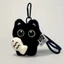 Móc khóa búp bê sang trọng GILL Black Cat, Túi đeo vai máy ảnh Mặt dây chuyền túi búp bê, Khăn quàng cổ dễ thương Vòng chìa khóa xe Quà tặng
