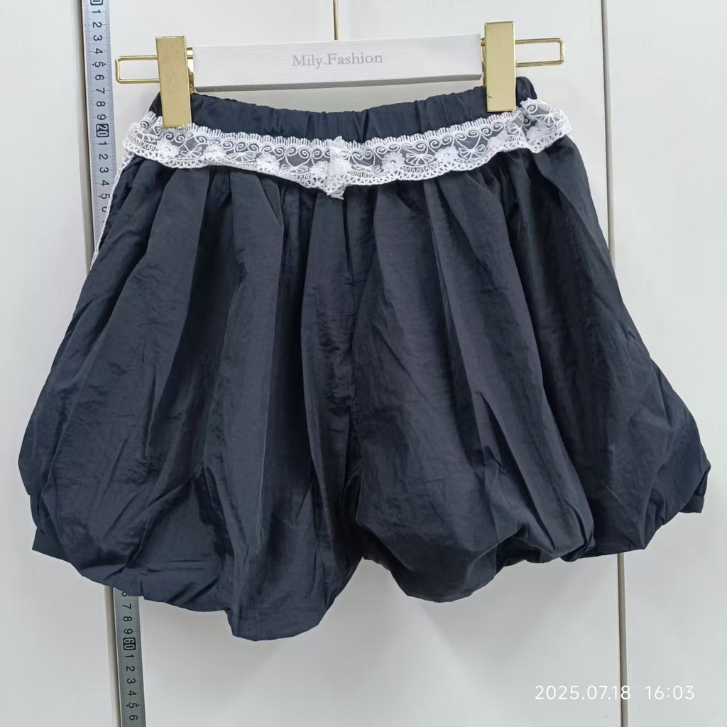 Milyfashion Co Giãn Eo Ren Khâu In Hình Thường Ngày Bud Lông Tơ Quần Short Hợp Thời Trang Quần Áo Nữ
