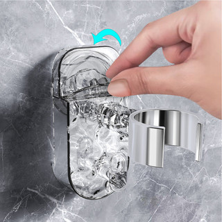 Giá Đỡ Máy Sấy Tóc Gắn Tường Không Cần Khoan Kẹp Kim Loại Chắc Chắn Phù Hợp Mọi Loại Tường