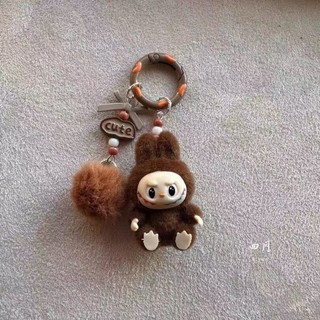 Dễ Thương Mini Dễ Thương Viên Ngồi Đổ Xô Cặp Đôi Xe Móc Khóa Trang Trí Mặt Dây Chuyền Điện Thoại Di Động Dây Xích
