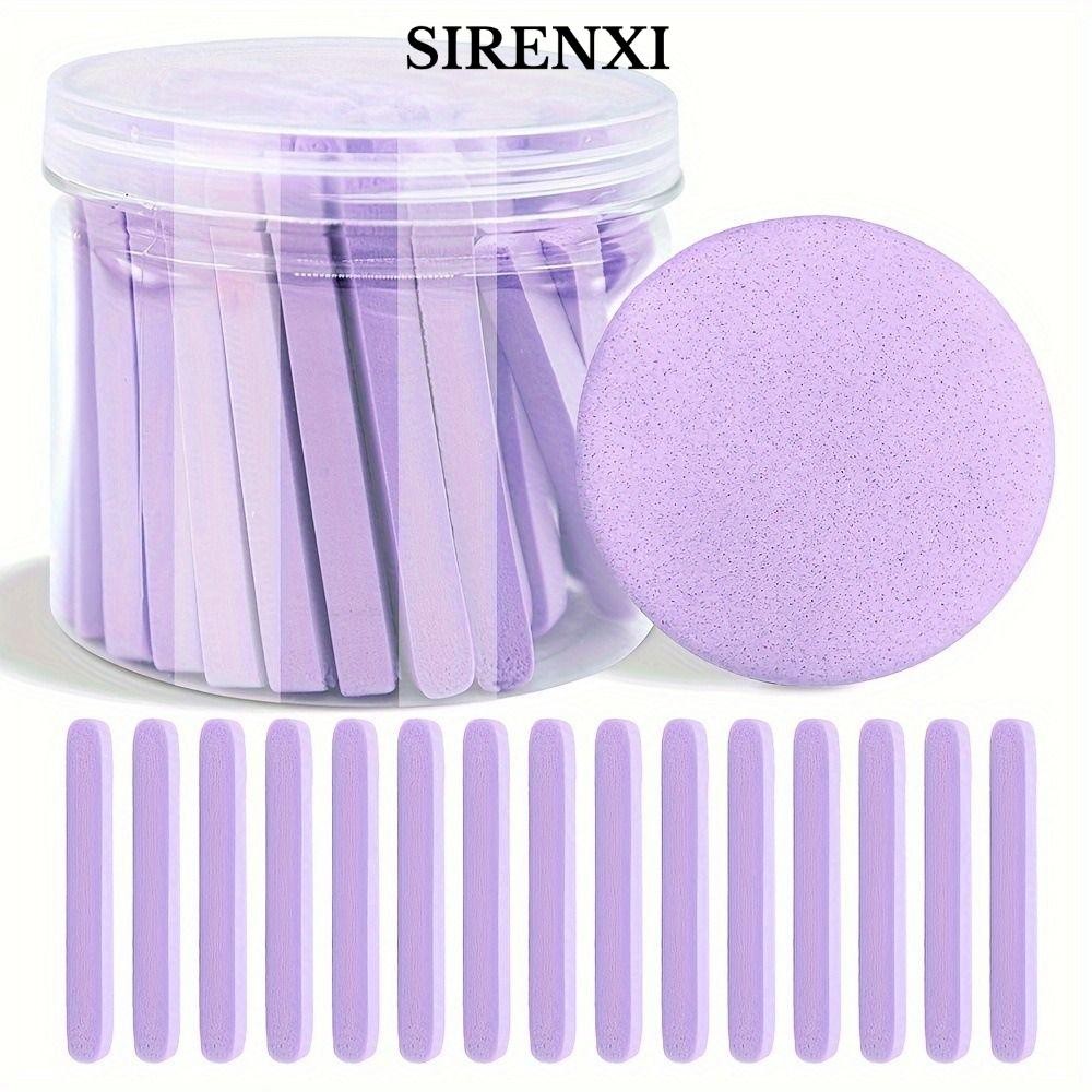 SIRENXI 50 Cái / bộ Miếng Bọt Biển Rửa Mặt, Miếng Bọt Biển Dùng Một Lần Đóng Hộp, Miếng Lót Cotton Làm Sạch Da Mịn Nén Chất Lượng Cao Cho Mọi Loại Da