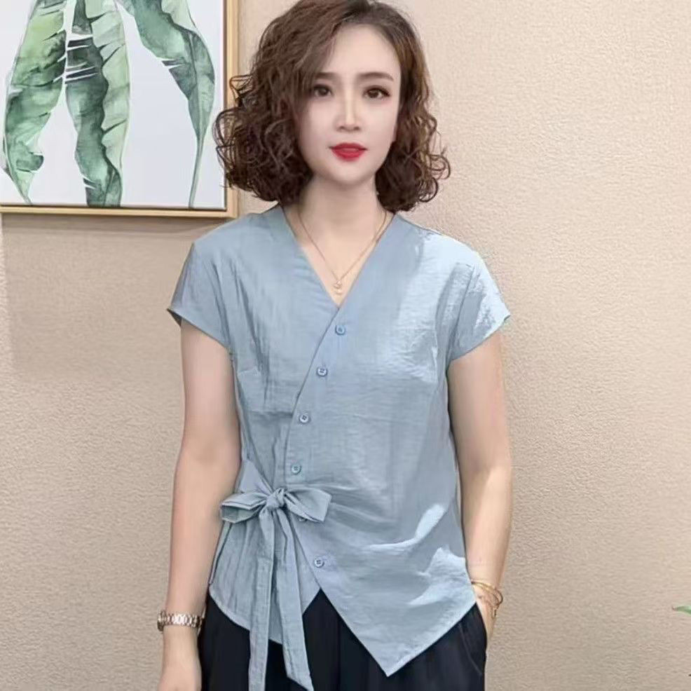 Áo thun nữ tay ngắn dáng ôm thời trang mới mùa hè 2025