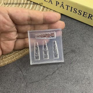 [savemoneyeveryday] Khuôn hoa 3D làm móng tay, silicone, mẫu cánh hoa lily, khuôn nhựa, khắc nghệ thuật