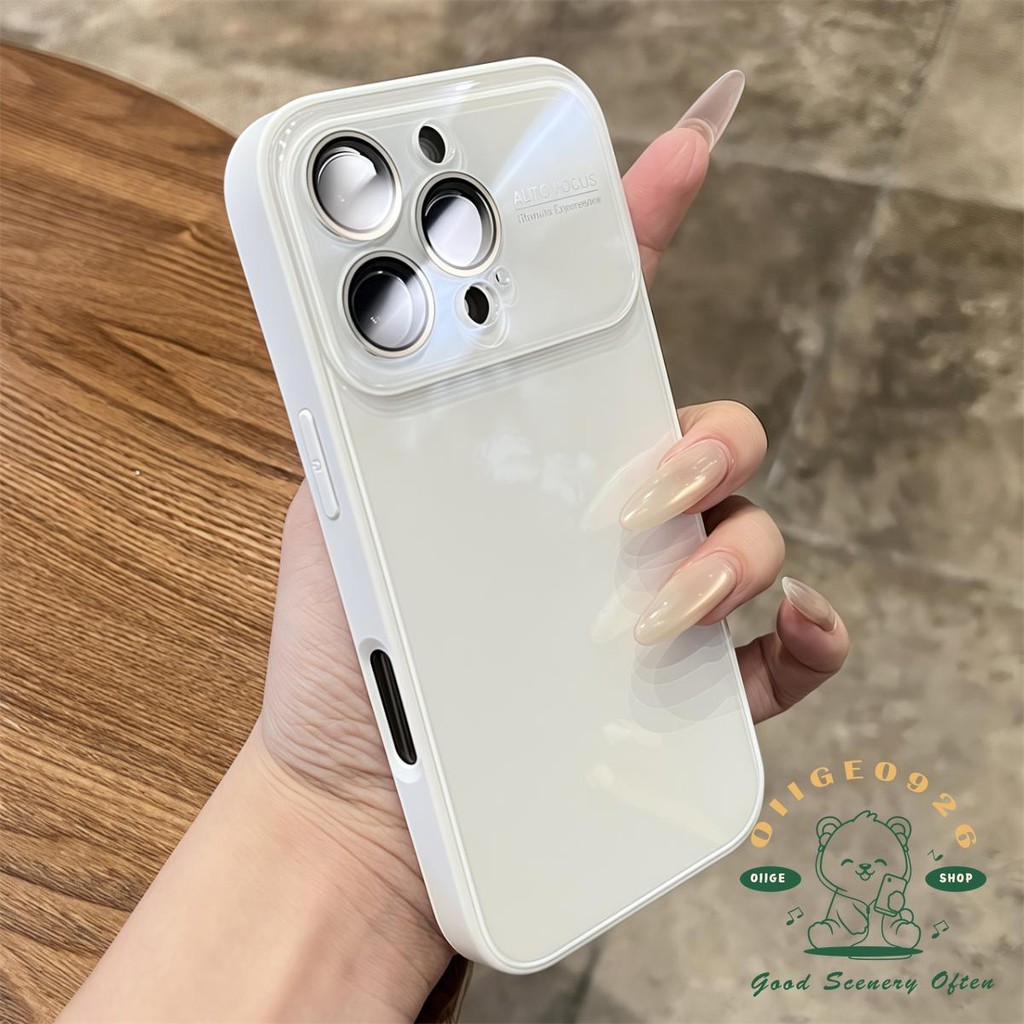 Vỏ kính nhạy cảm với da Macaron Vỏ điện thoại iphone16 Pro Max 15 14 13 vỏ cho vỏ iPhone Vỏ mềm silicon TPU chống sốc