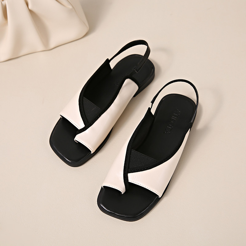 Atikota Nữ Sandal Thời Trang Retro Đa Năng Thoải Mái Nhẹ Thường Ngày Ngoài Trời Flip-Flops