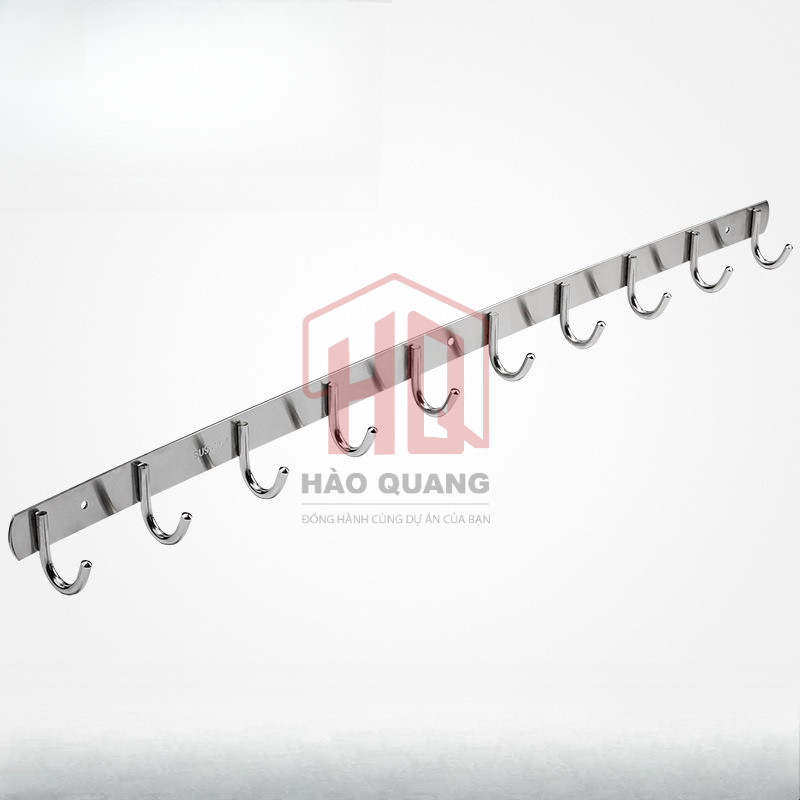 Móc Treo Tường Inox 6-10 Móc – Siêu Bền, Chống Gỉ, Tiện Lợi Cho Nhà Tắm & Nhà Bếp