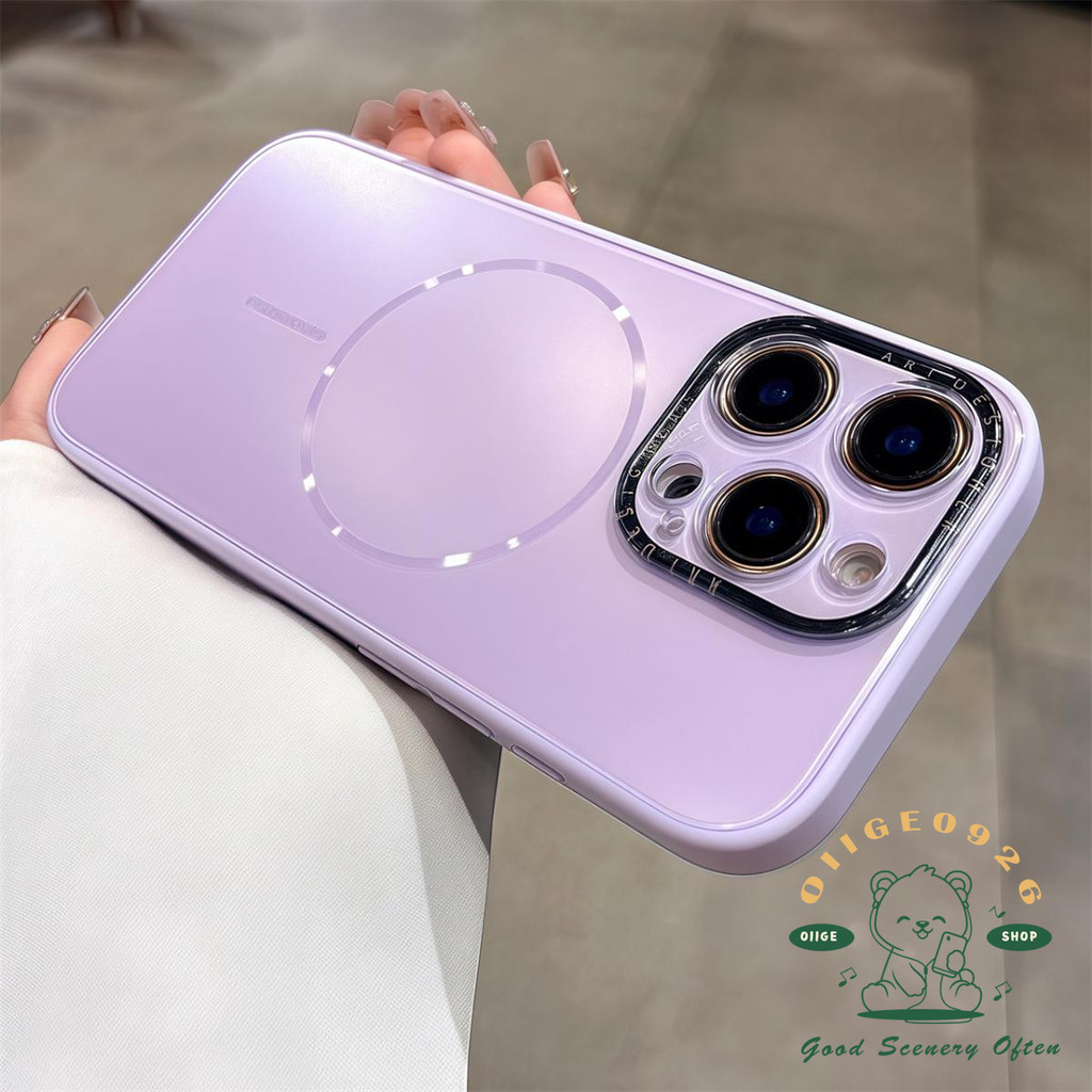 Màu lỏng mờ từ tính Vỏ điện thoại iphone16 Pro Max 15 14 13 12 11 cho vỏ iPhone Vỏ mềm silicon TPU chống sốc