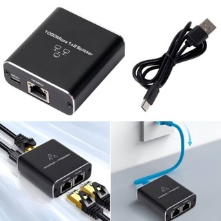 Ethernet Switch 4 Adapter Lan Mạng Gigabit RJ45 Cổng an toàn 1000Mbps Bộ 1Ra Chia mới 100% Internet Splitter