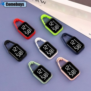 Com * Chống Nước Led Điện Tử Treo Đồng Hồ Đèn Ngủ Cảm Ứng Kỹ Thuật Số Đồng Hồ Móc Khóa Treo Đồng Hồ Móc Khóa Đồng Hồ Bỏ Túi