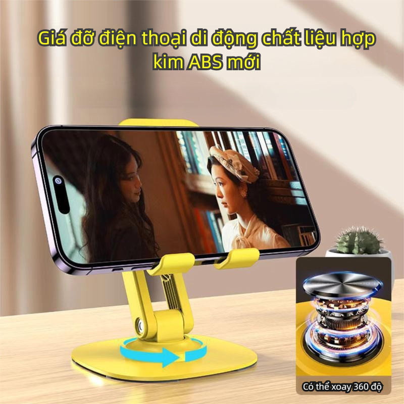Mới Giá đỡ điện thoại iPhone, máy tính bảng iPad chân xoay 360 độ tiện lợi bằng hợp kim nhôm Macbox