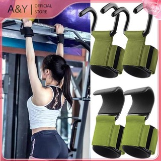 A & Y Fitness - Cử tạ bảo vệ lòng bàn tay, thiết bị hỗ trợ móc cổ tay, dành cho huấn luyện sức mạnh