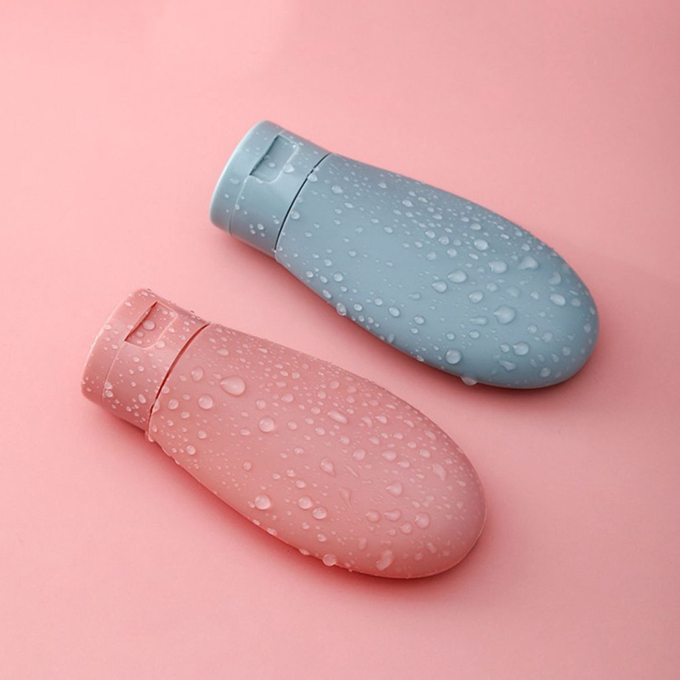 Set Silicon Chai Chiết Dầu Gội, Sữa Tắm, Mỹ Phẩm Mini Kèm Túi Zip, Tiện Lợi Du Lịch