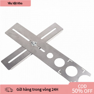 【COD】Thước Khoét Lỗ Gạch Men Đa Năng – Inox Không Gỉ, Lấy Dấu Chính Xác Ống Nước & Ổ Cắm Tường