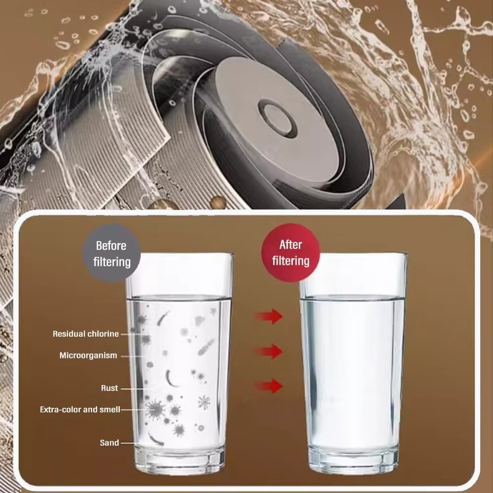 Bộ mở rộng vòi bếp YMIFI, Bộ lọc phun nước lọc hai lớp 3 chế độ, Vòi phun nước bằng thép không gỉ 360° Vòi lọc nước xoay Bubbler Kitchen