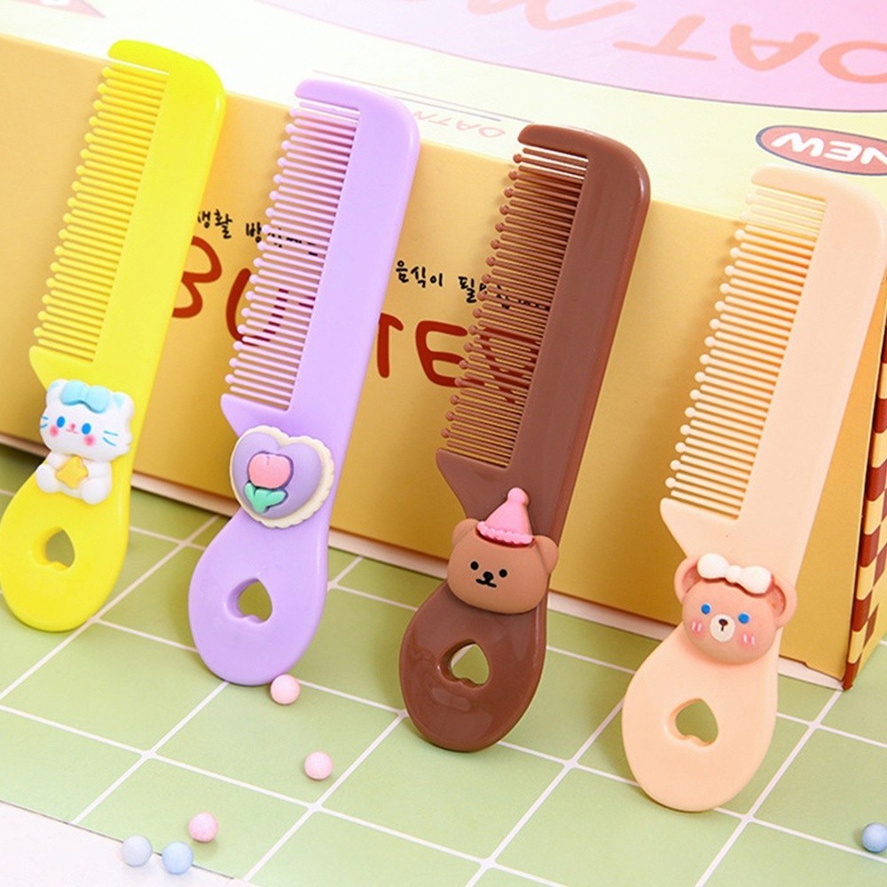Lược Chải Tóc Mini Kiểu Hoạt Hình Dễ Thương Xinh Xắn Nhỏ Gọn Tiện Lợi