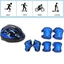 Miếng đệm khuỷu tay ván trượt IAPPORTUNIA, Mũ bảo hiểm đi xe đạp xốp 4-12 tuổi, Bảo vệ cổ tay có thể điều chỉnh cho trẻ em