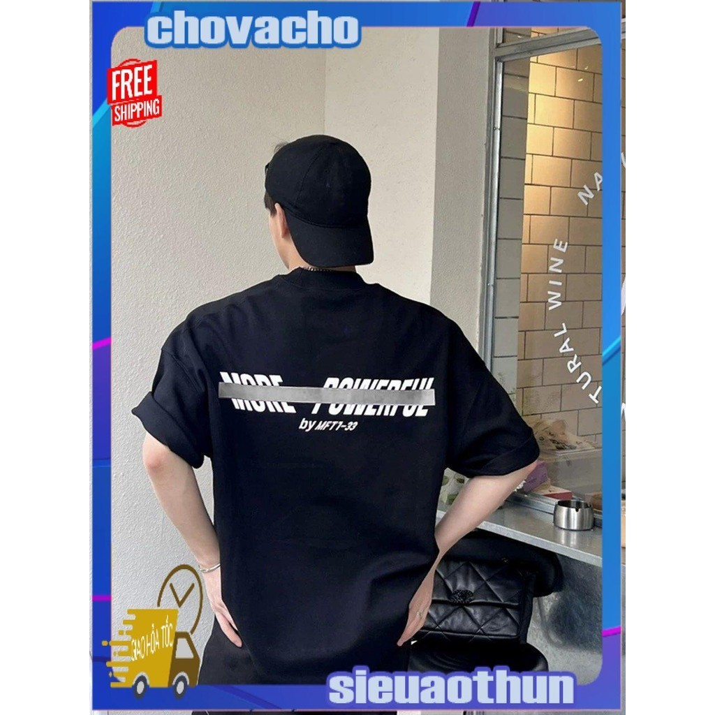 Áo thun Stee Cổ tròn in MORE LINE ICVCVNI Unisex