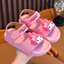 Hoạt Hình Sanrio Giày Cô Gái Kuromi Đế Bằng Sandal My Melody Hello Kitty Cinnamoroll Sandal Chống Trơn Trượt Ngoài Trời