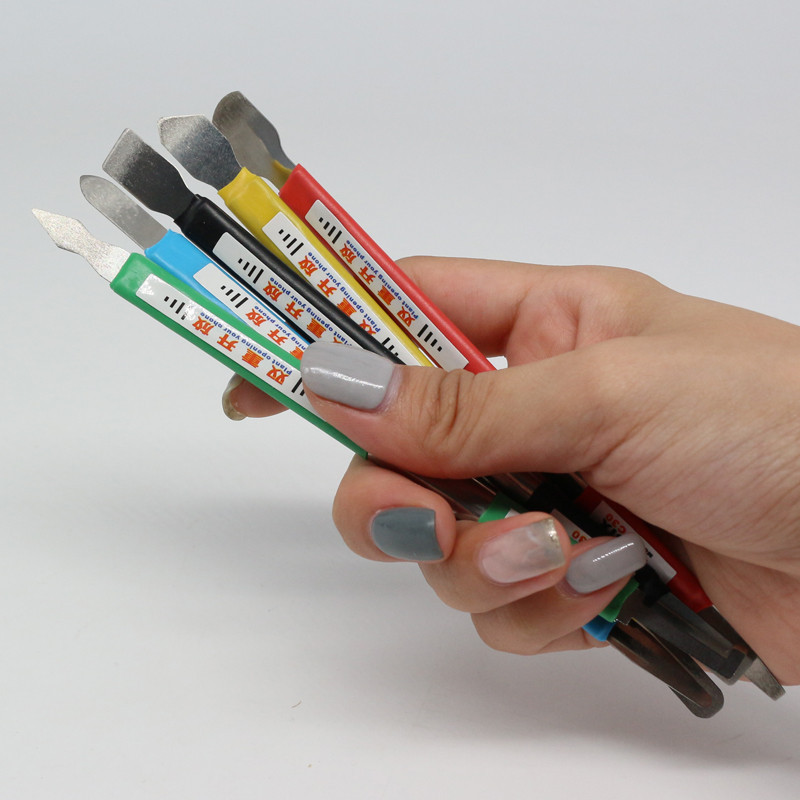 Bộ 5 Kim Loại Crowbar Prying Mở Bộ Dụng Cụ Sửa Chữa Cho Điện Thoại Di Động Notebook Hai Đầu Kim Loại Spudger Nhà Dụng Cụ Cầm Tay Bộ