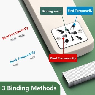 Máy bấm MEGOCE, Máy bấm kim dài không dễ dàng quay 360 độ, Máy bấm đa chức năng hạng nặng di động 24 / 6 Kim bấm hạng nặng Văn phòng trường học