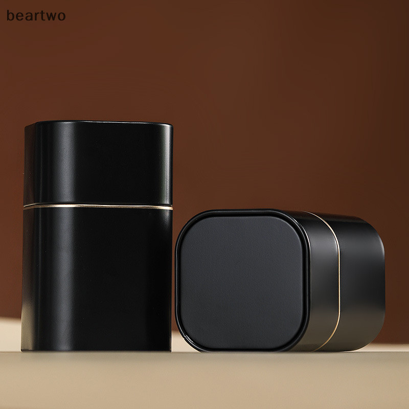 < Beartwo > Hộp Trà Di Động Trà Màu Trơn Hộp Kín Bộ Đồ Trà Hộp Đựng Thiếc Có Thể Cà Phê Đường Hộp Bảo Quản Nhà Bếp Đẹp