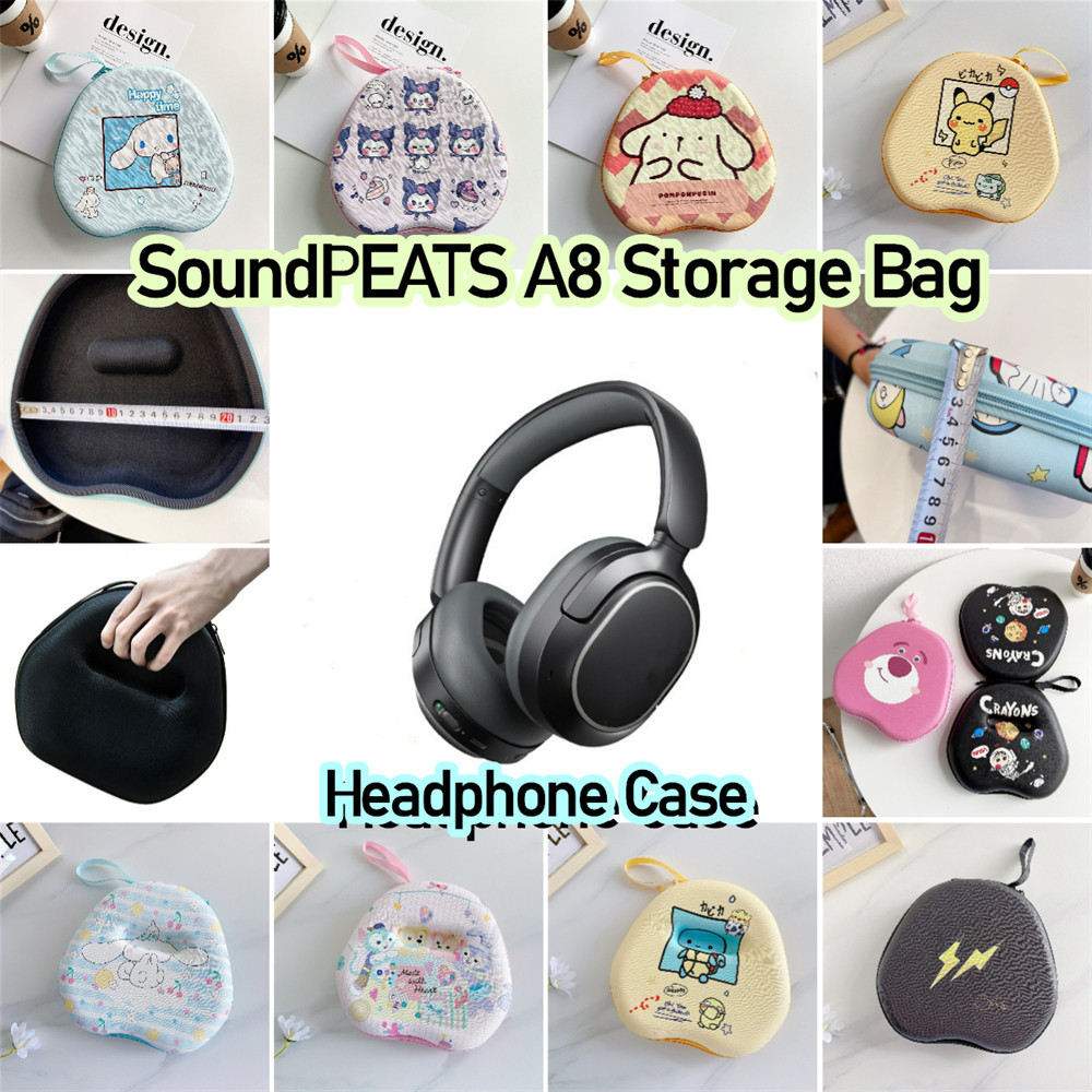 [Ngôi sao tương lai] Dành cho hộp đựng tai nghe SoundPEATS A8 Túi lưu trữ hoạt hình cổ điển Hộp đựng tai nghe EVA