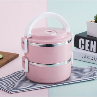 camen giữ nhiệt 2 ngăn lúa mạch- hộp đựng cơm