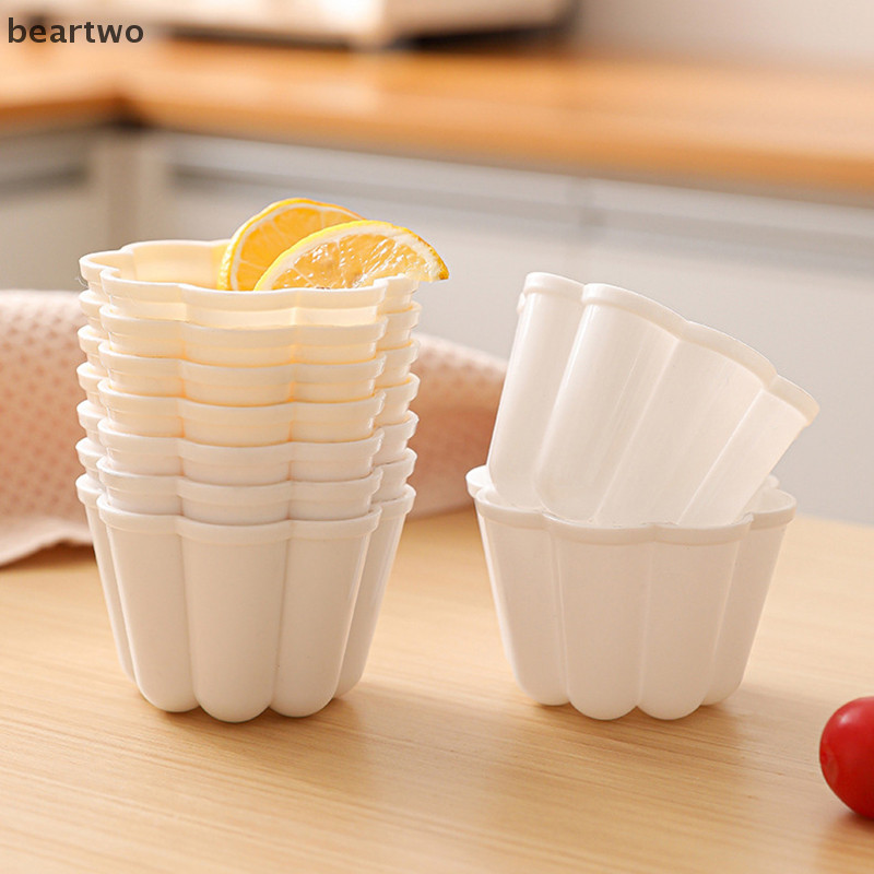 < Beartwo > 1 / 4 Khuôn Bánh Pudding Máy Nướng Có Thể Tái Sử Dụng DIY Thạch Pudding Khuôn Bánh Thạch Nhựa Khuôn Dụng Cụ Nướng Bánh Khuôn Bánh Mì Đẹp