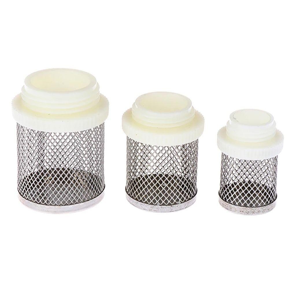 JVSUB 1 Bộ Lọc Ống Inox 304 1/2" 3/4" 1" Lắp Máy Bơm Nước Sạch Cho Bể Cá Thủy Lợi Micro