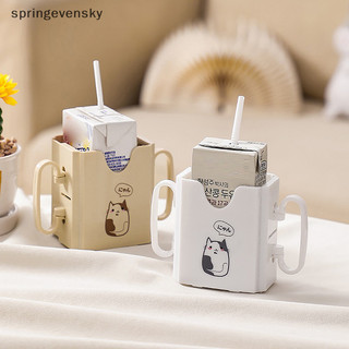 Springevensky 1 Cốc Bình Sữa Có Thể Điều Chỉnh An Toàn Nhựa Cho Bé Tập Đi Hộp Nước Uống Springevensky
