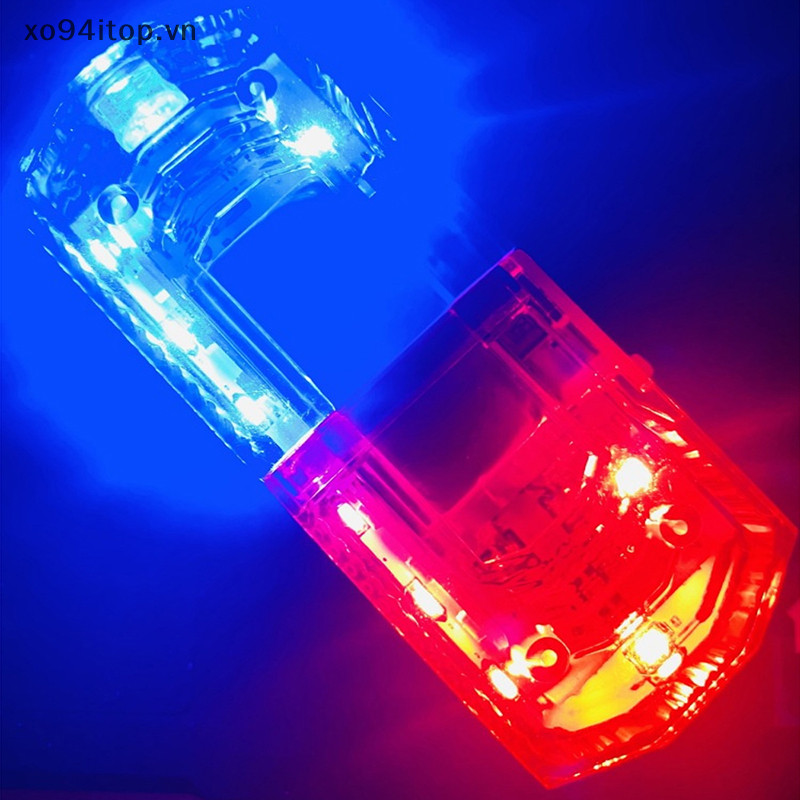 Xoitop Đỏ Xanh Dương LED Vai Cảnh Báo Ánh Sáng Kẹp Vai Đèn Vệ Sinh Nhân Viên An Toàn Tuần Tra Báo Động Đèn Flash Tín Hiệu Nhấp Nháy VN