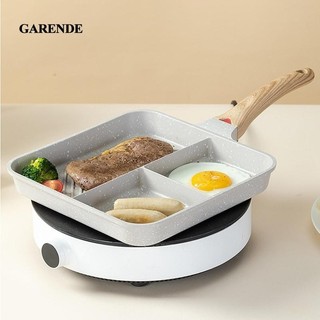 Garende Chảo Chiên Chống Dính Di Động Chia Nướng Nồi Chiên Vuông Omelette Cho