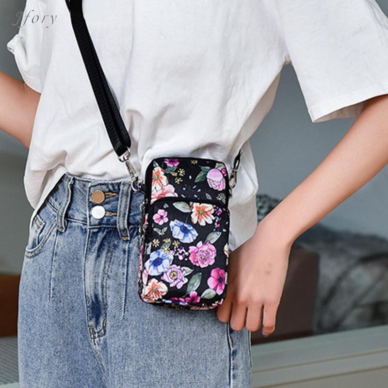 Túi đựng điện thoại di động Mini Jfory, Hộp đựng dây đeo vai có thể điều chỉnh đa năng, Ví đựng tiền, Ví đựng túi đeo vai để mua sắm cho nữ