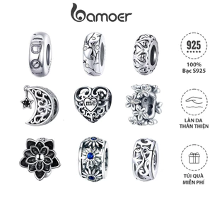 Hạt charm BAMOER SCC1938 bạc 925 kiểu dáng đa dạng tuỳ chọn làm đồ trang sức thủ công cho nữ