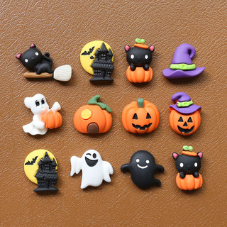 Halloween Series Bí Ngô Phù Thủy Mũ Ma Nhựa Miếng Dán diy Handmade Trang Sức Phụ Kiện Tóc Vỏ Điện Thoại Phụ Kiện
