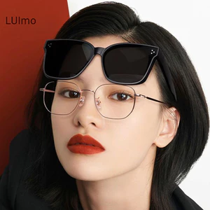 Kính râm kẹp thời trang Luimo SBS dành cho cận thị Tấm chắn UV & chói Unisex